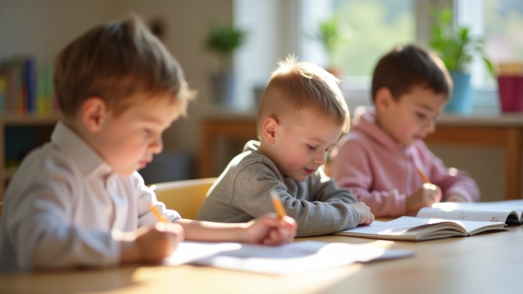 Schulkinder bei Lernaktivitäten und Freizeitangeboten